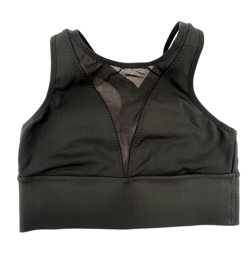 Athleta High Neck Racerback Sports Bra in Black (Women’s XS)